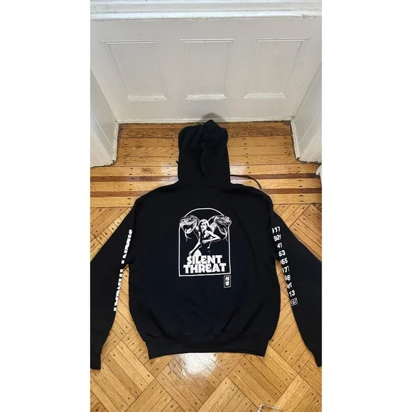 Lu'u Dan Graphic Print Crew Neck Hoodie Year of the Snake Size MEDIUM Oversized